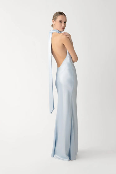 Penelope Backless Satin Gown