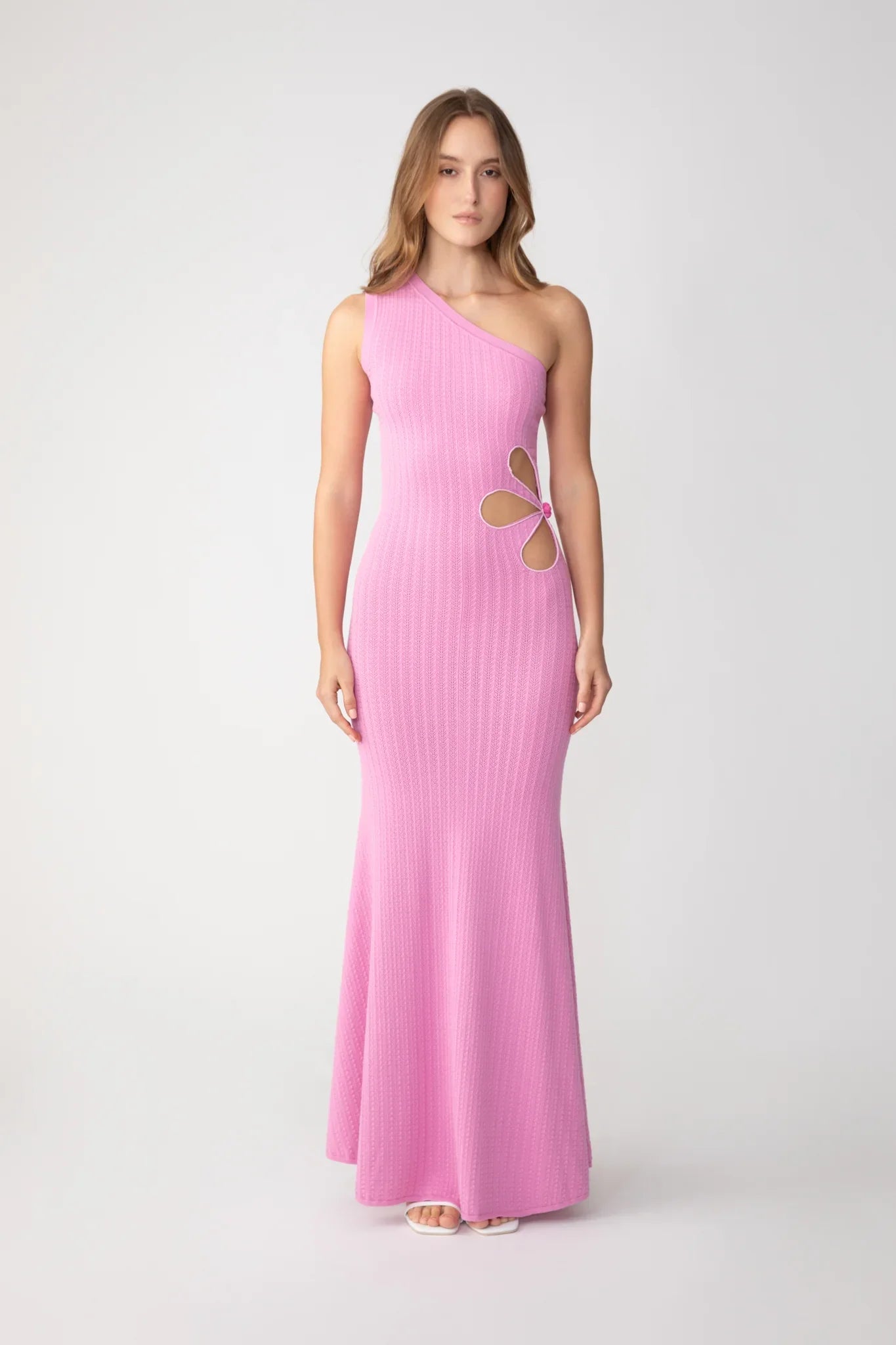 SAU LEE Dion Knit Dress - Taffy Pink / 00