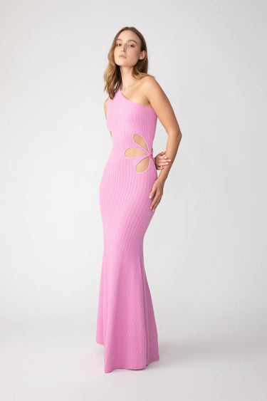 SAU LEE Dion Knit Dress - Taffy Pink / 00