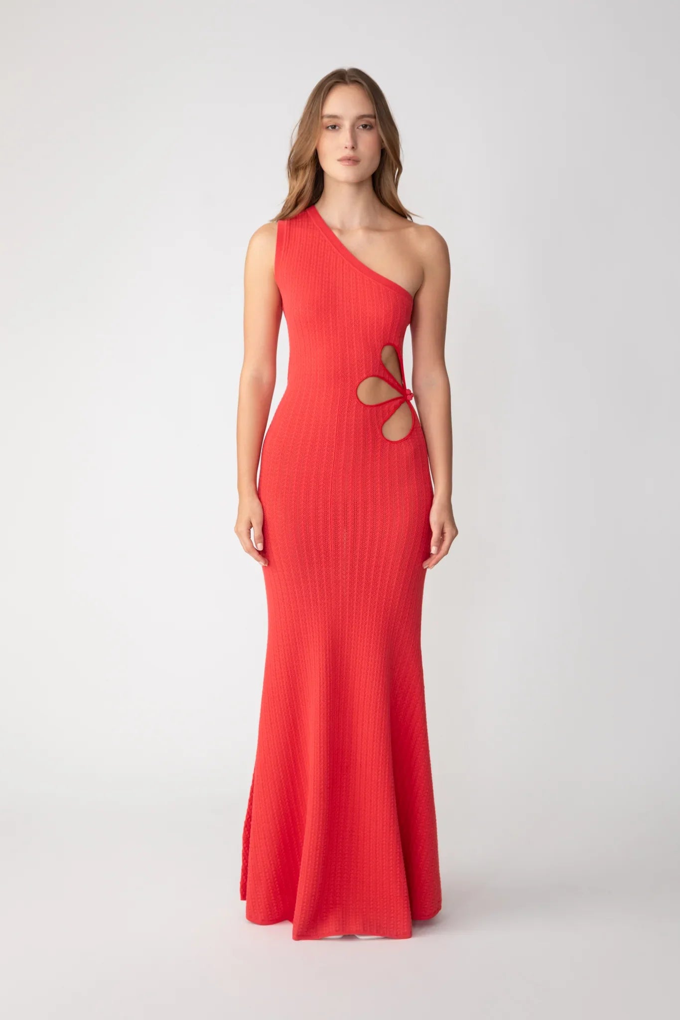 SAU LEE Dion Knit Dress - Chilly Red / 00