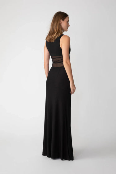 SAU LEE Kelsey Mesh Dress - Black / 00