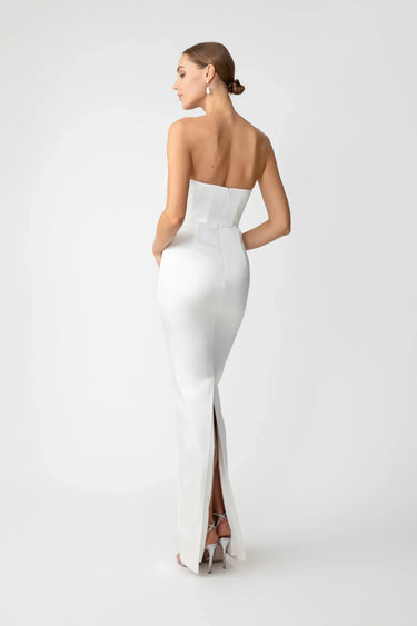 SAU LEE Esther Strapless Gown - White / 00