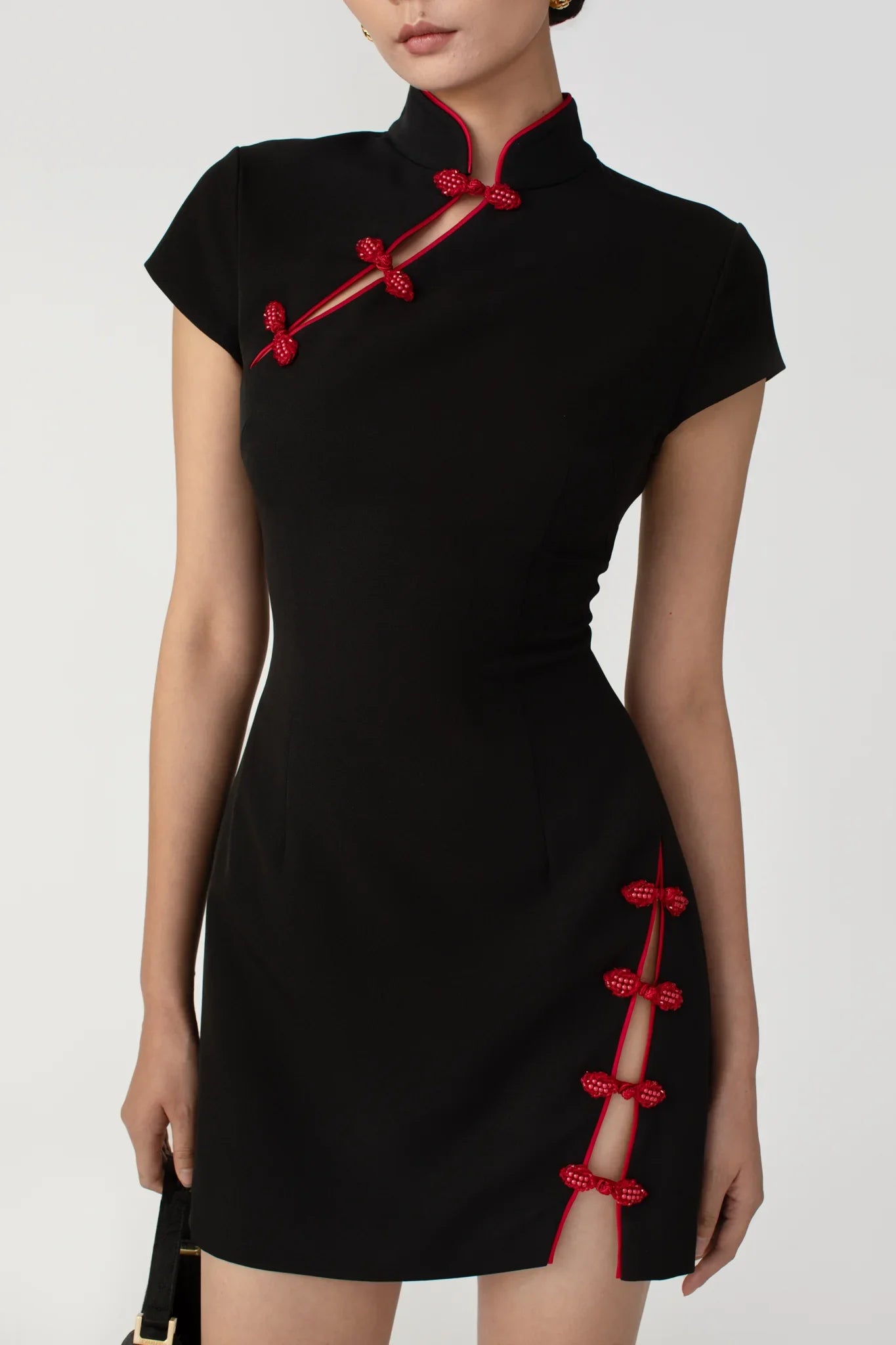SAU LEE Isa Mini Dress - Black / 00