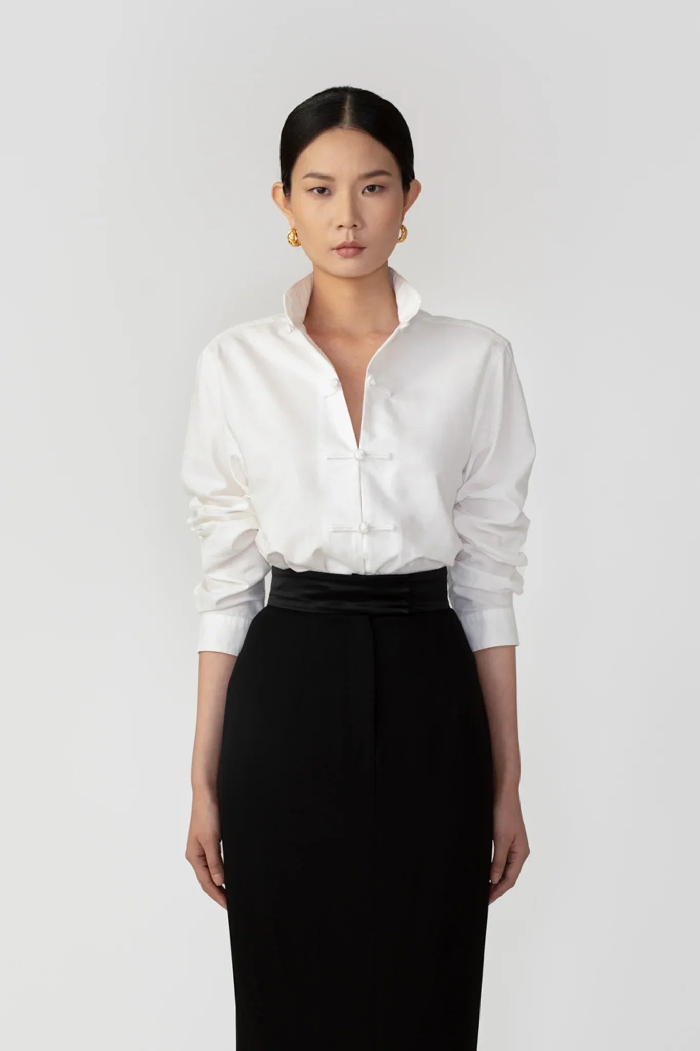 SAU LEE Harlow Shirt - White / 00