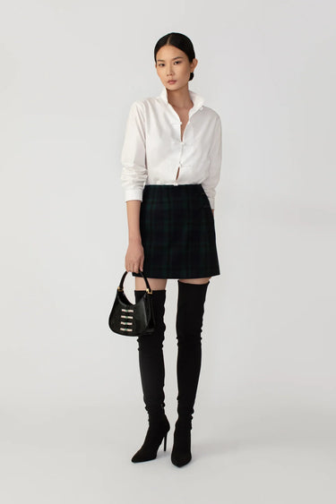 SAU LEE Wylma Mini Skirt - Green Tartan / 00