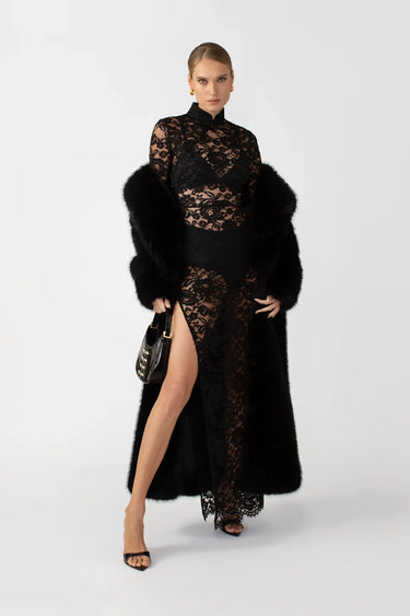 SAU LEE Quinton Coat - Black / 00