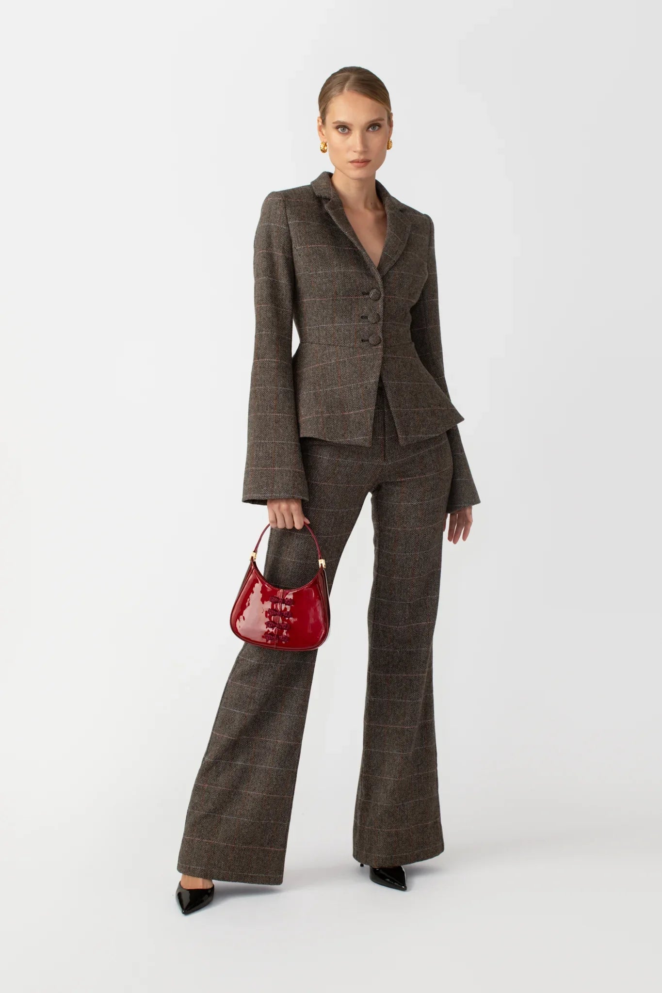 SAU LEE Aries Wool Pant - Grey / 00
