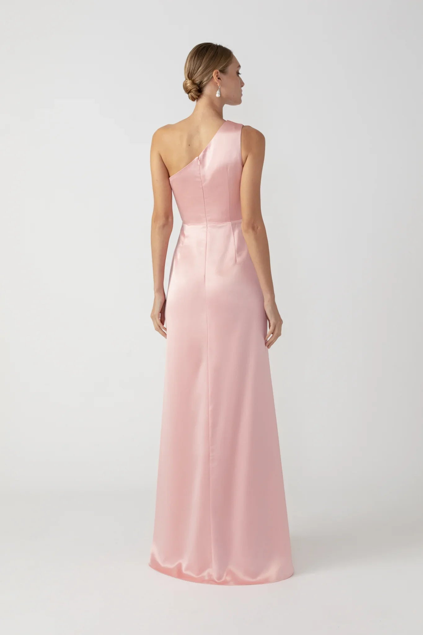 SAU LEE Pandora One-shoulder Gown - Ballerina Pink / 00