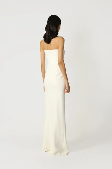 SAU LEE Flora Strapless Gown - White / 00