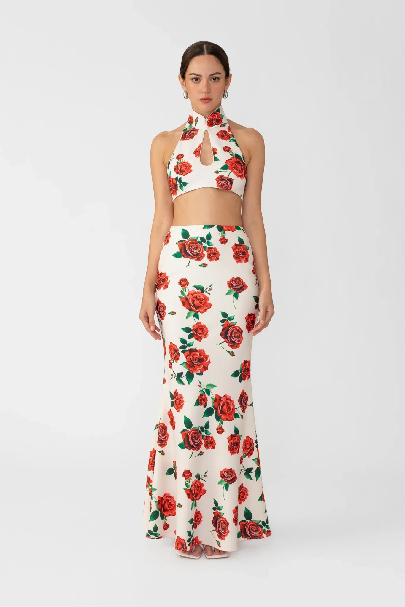SAU LEE Riley Rosa Skirt - White Multi / 00