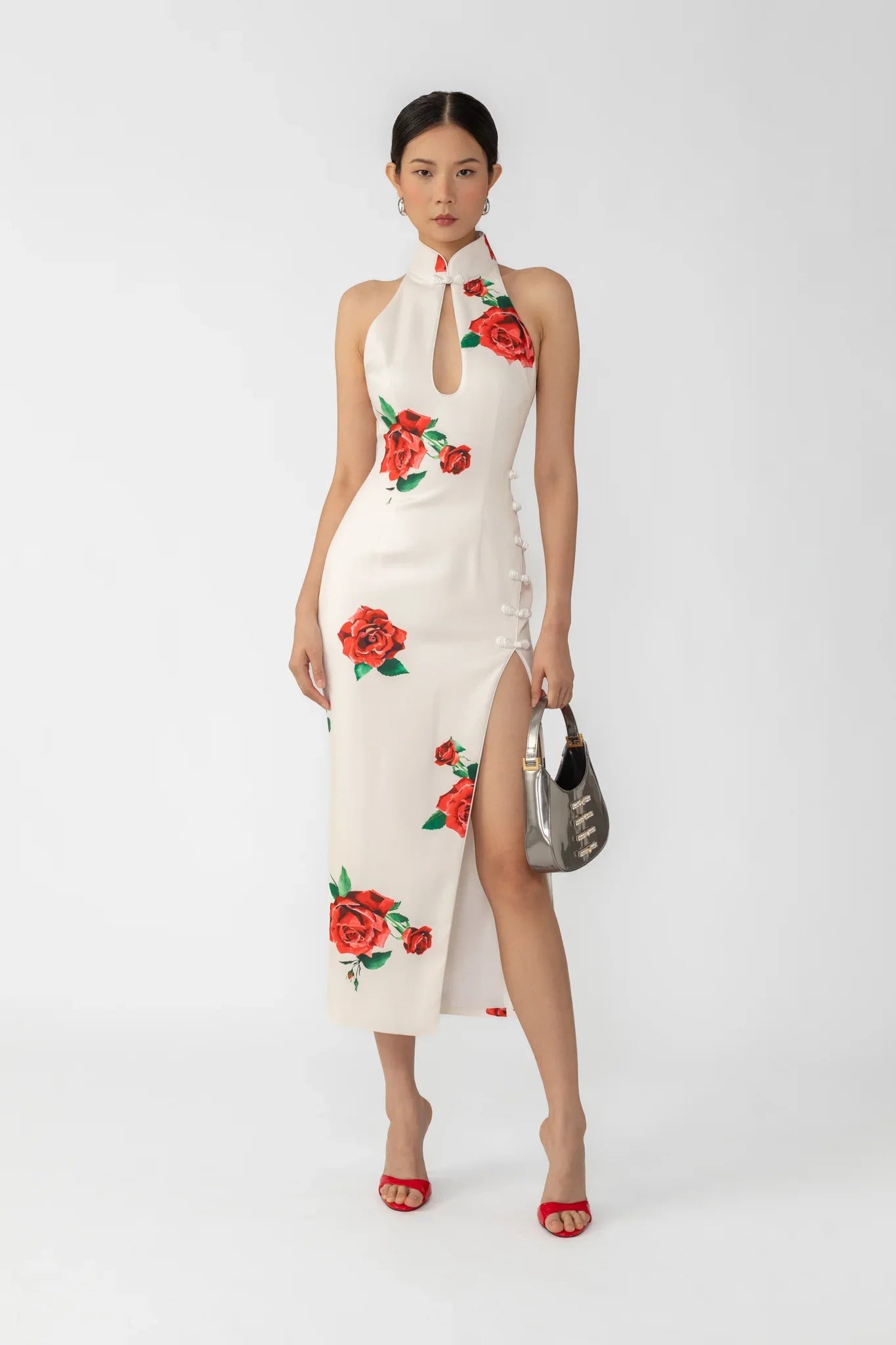 SAU LEE Rayna Rosa Dress - White Multi / 00