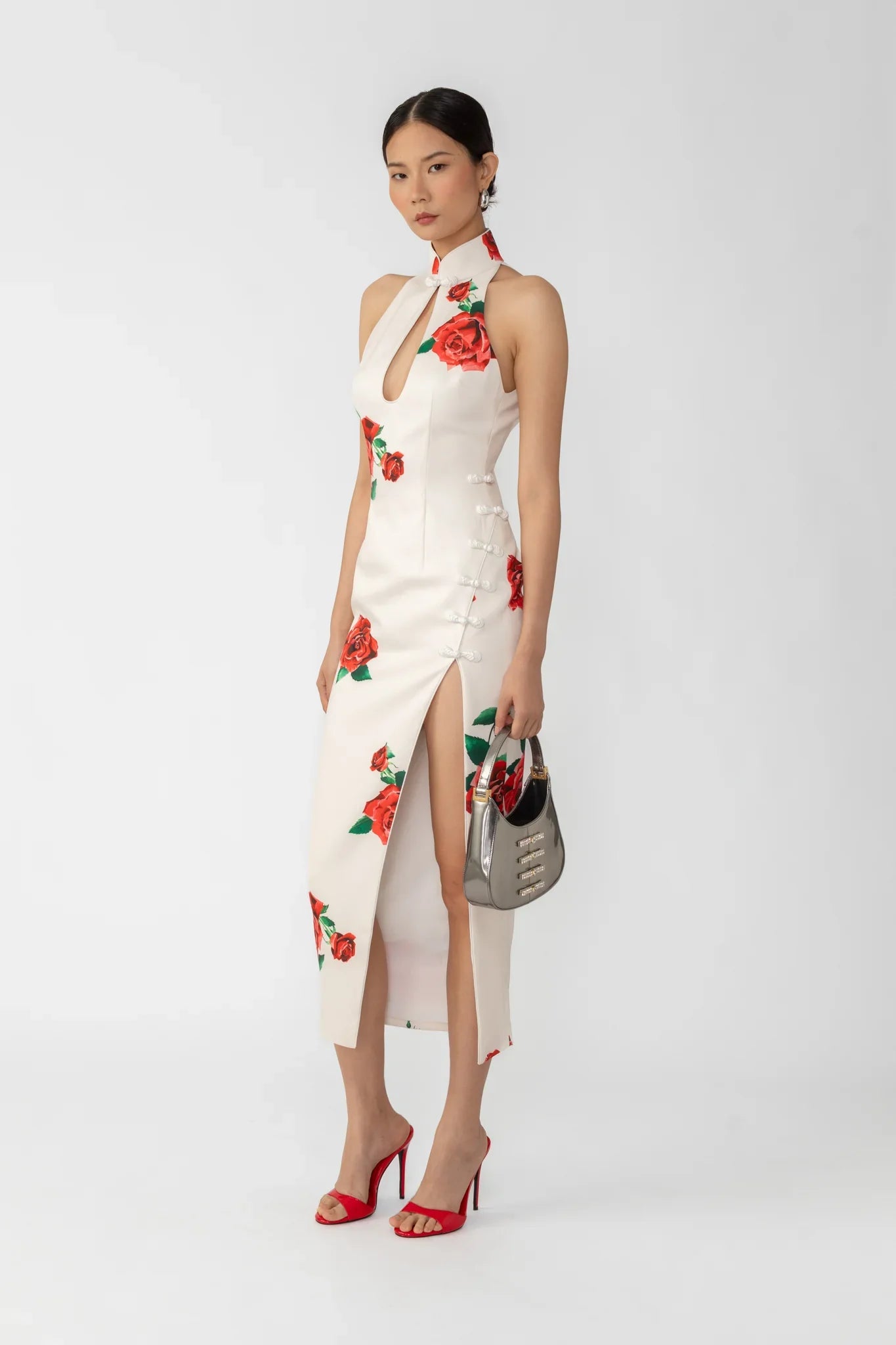 SAU LEE Rayna Rosa Dress - White Multi / 00