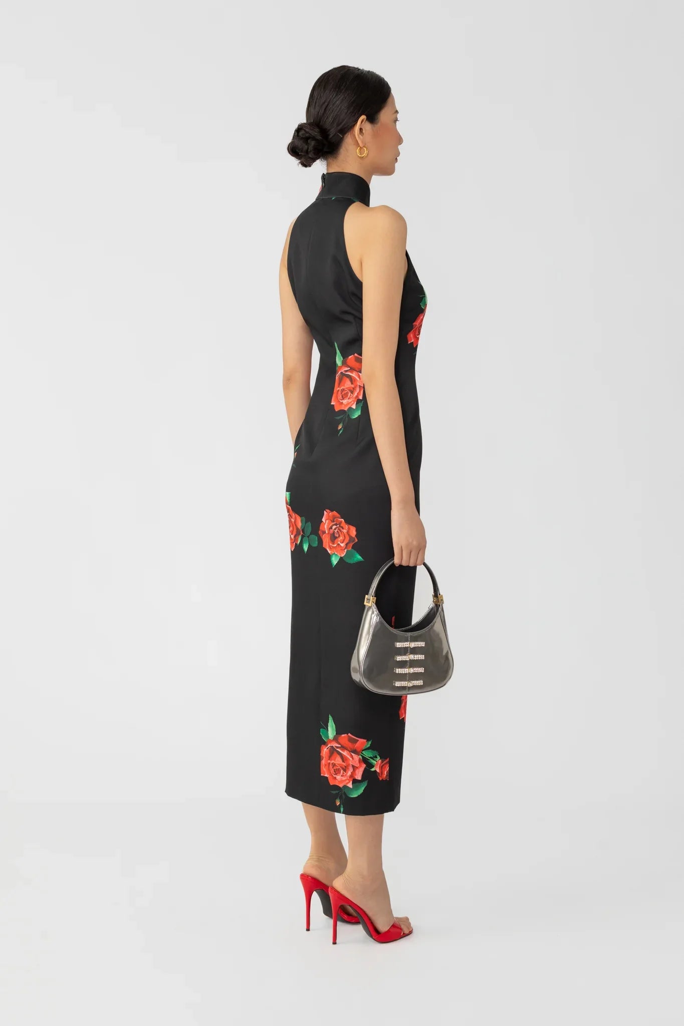 SAU LEE Rayna Rosa Dress - Black Multi / 00