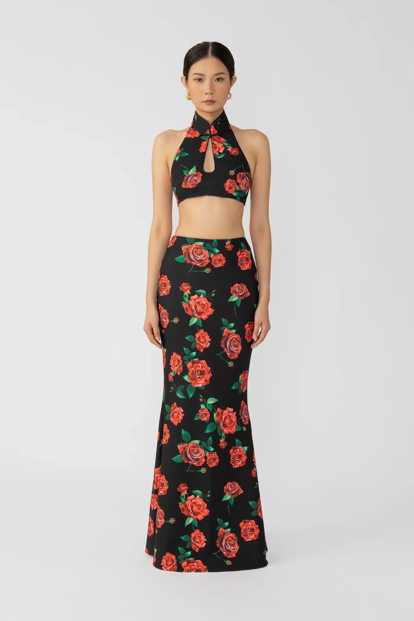 SAU LEE Riley Rosa Skirt - Black Multi / 00