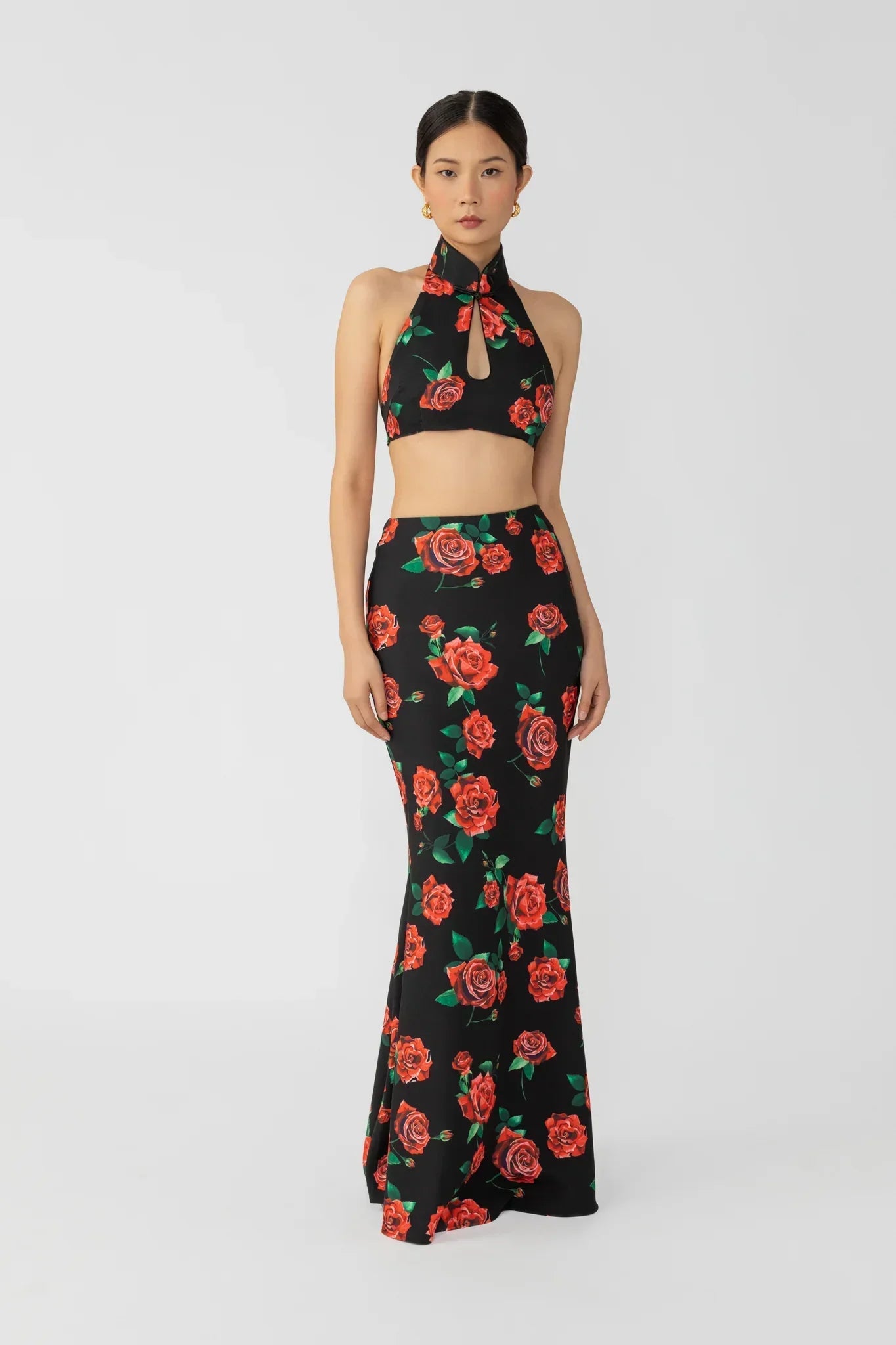 SAU LEE Riley Rosa Top - Black Multi / 00