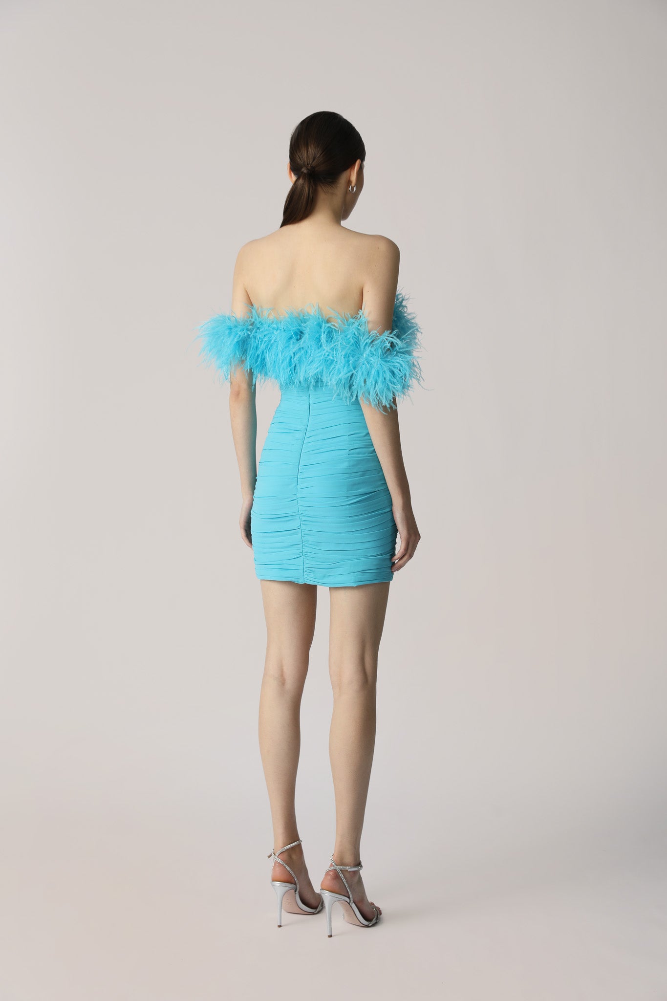 SAU LEE Chelsea Mini Dress - Aqua / 00