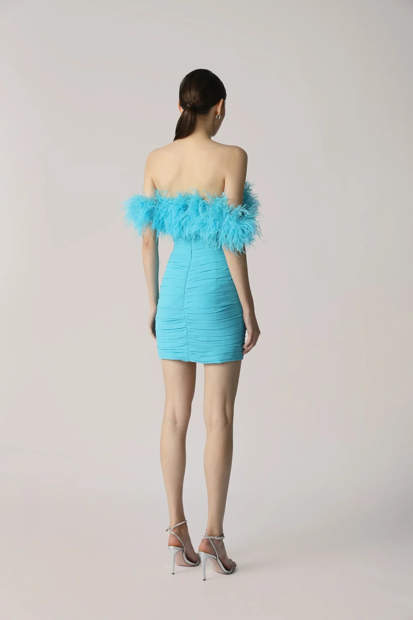 SAU LEE Chelsea Mini Dress - Aqua / 00