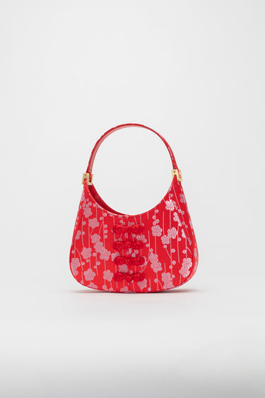 SAU LEE mini sau JACQUARD MINI BAG - Lucky Red