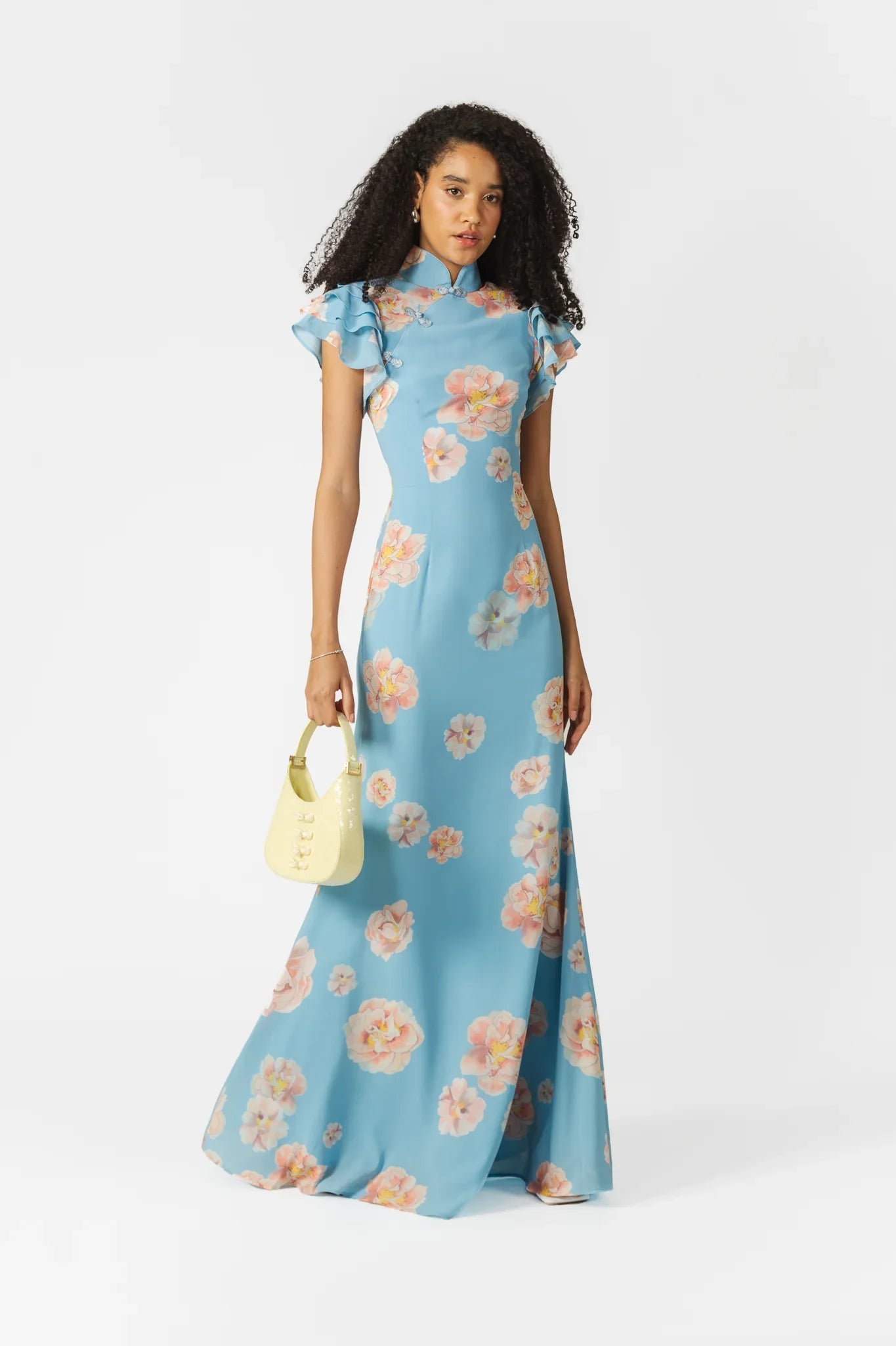 SAU LEE Sylvie Floral Dress - Blue Multi / 00