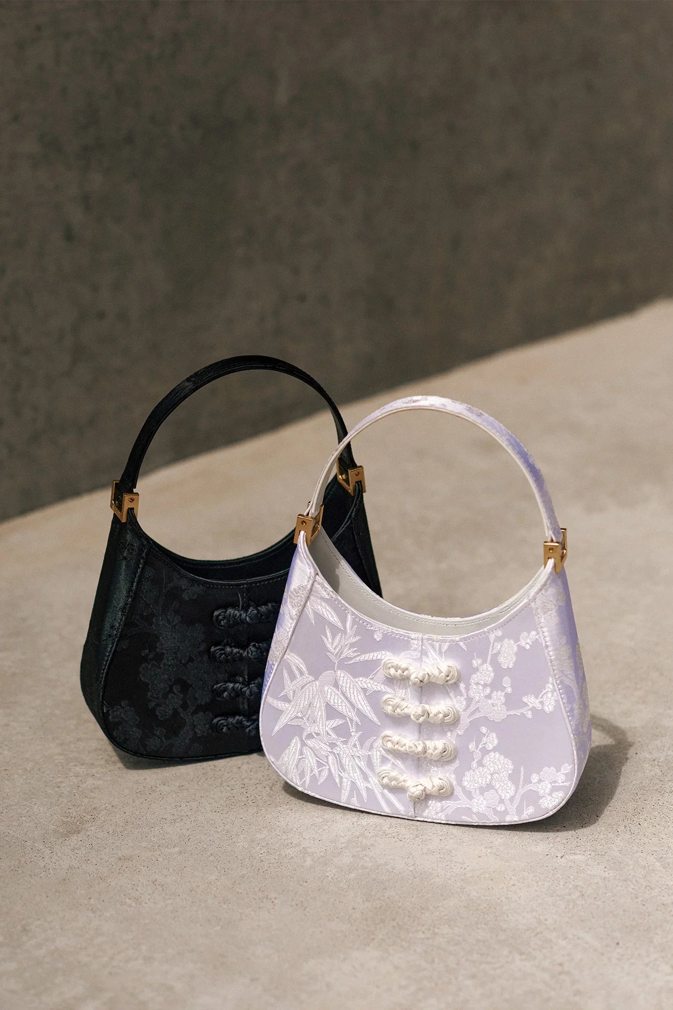 SAU LEE mini sau JACQUARD MINI BAG - White