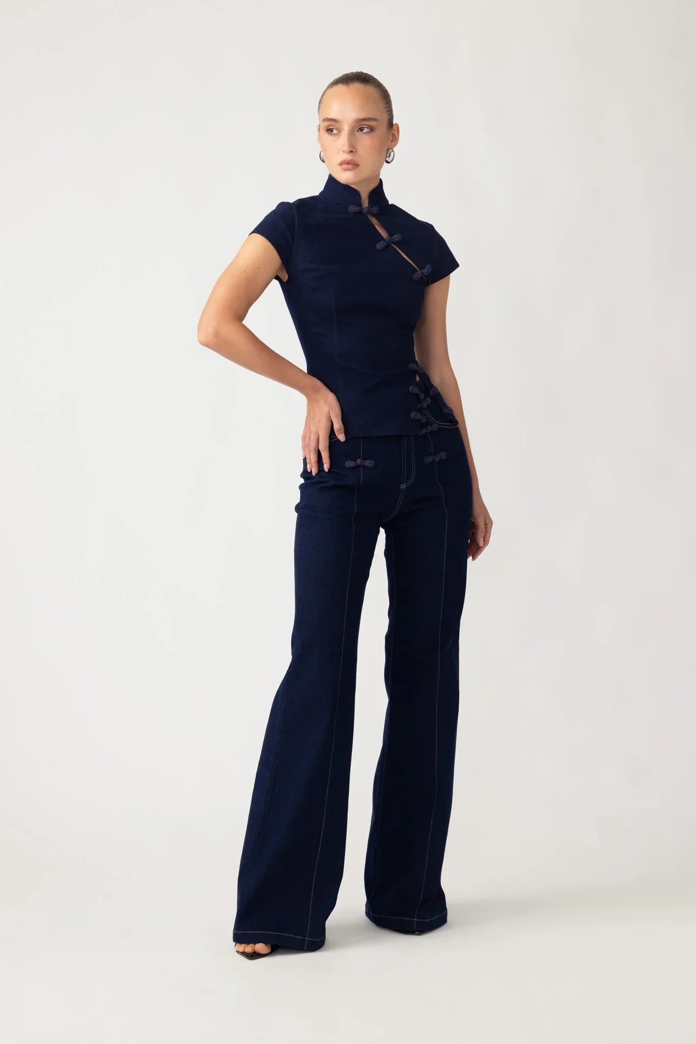 Iris Denim Top