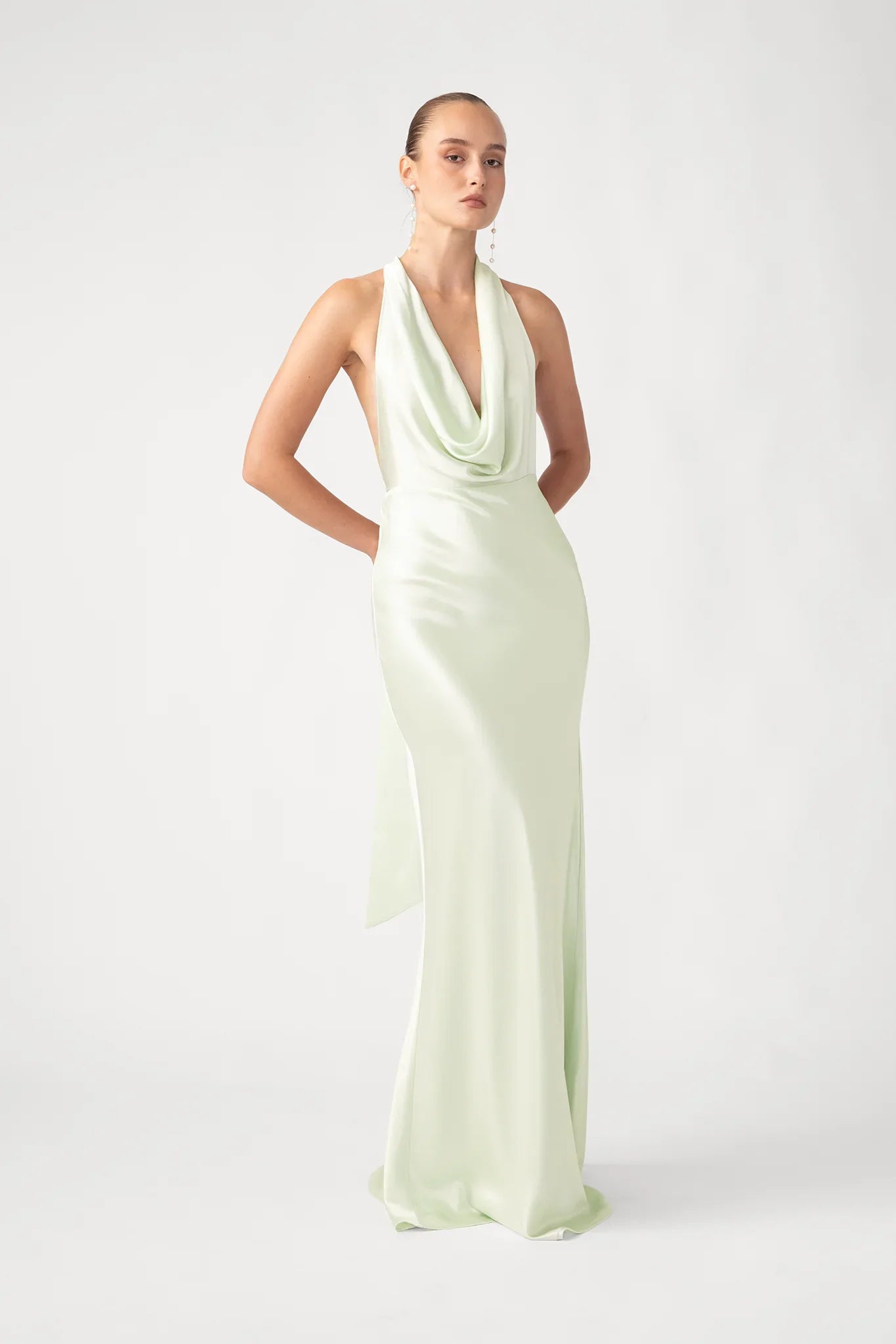Pearl Satin Gown