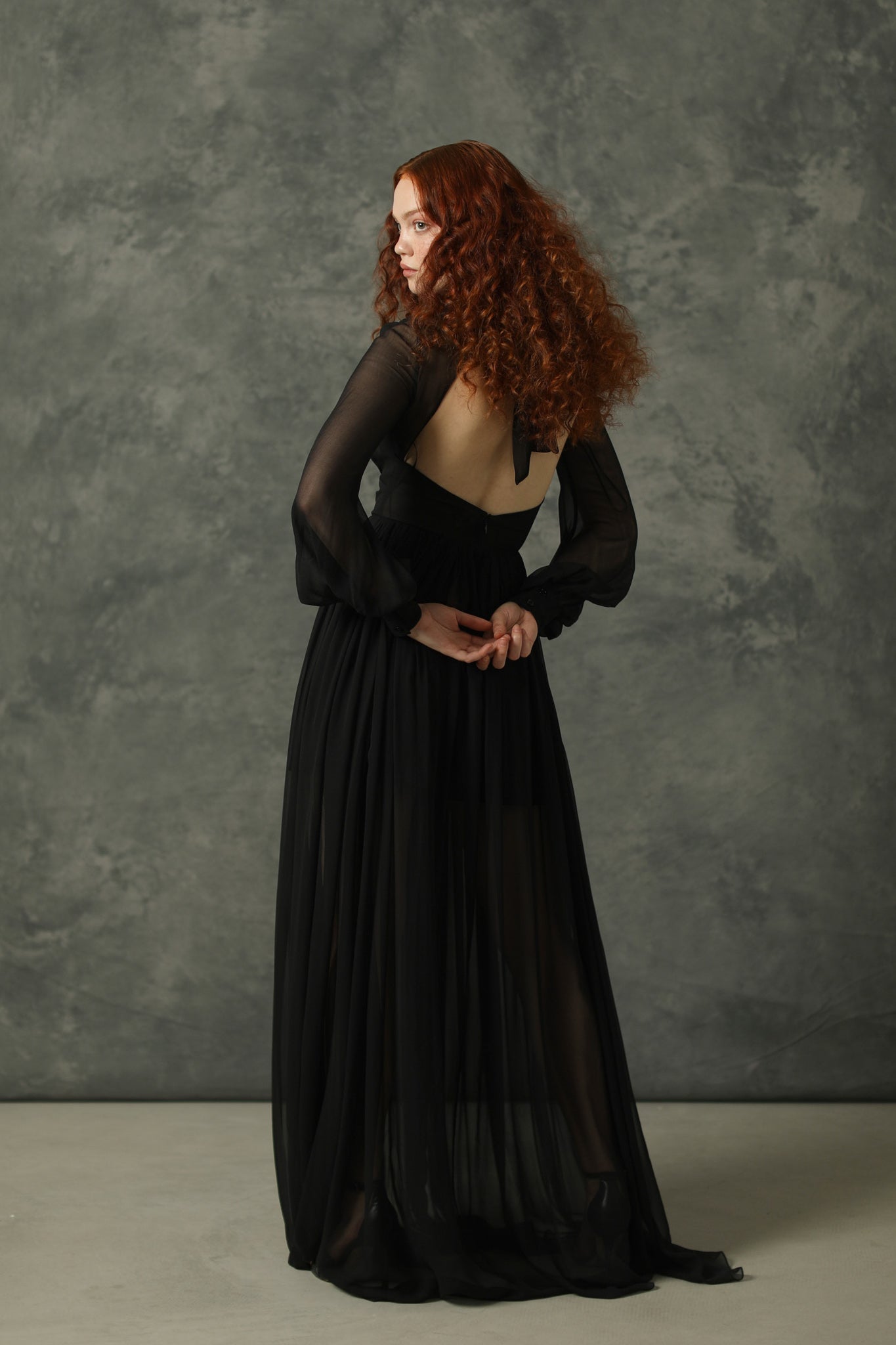 Caroline Silk Gown - SAU LEE