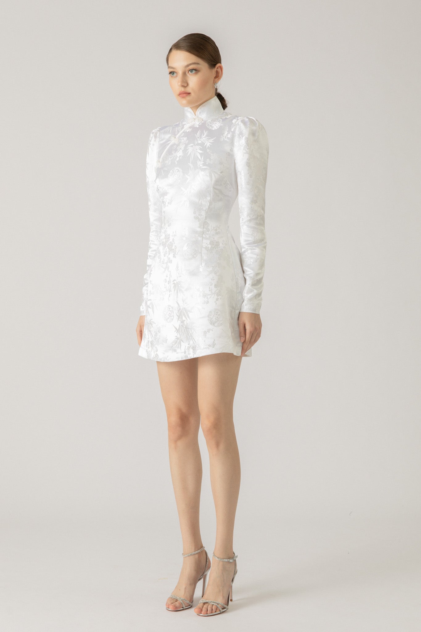 Joyce Chinese Jacquard Mini Dress-SAU LEE