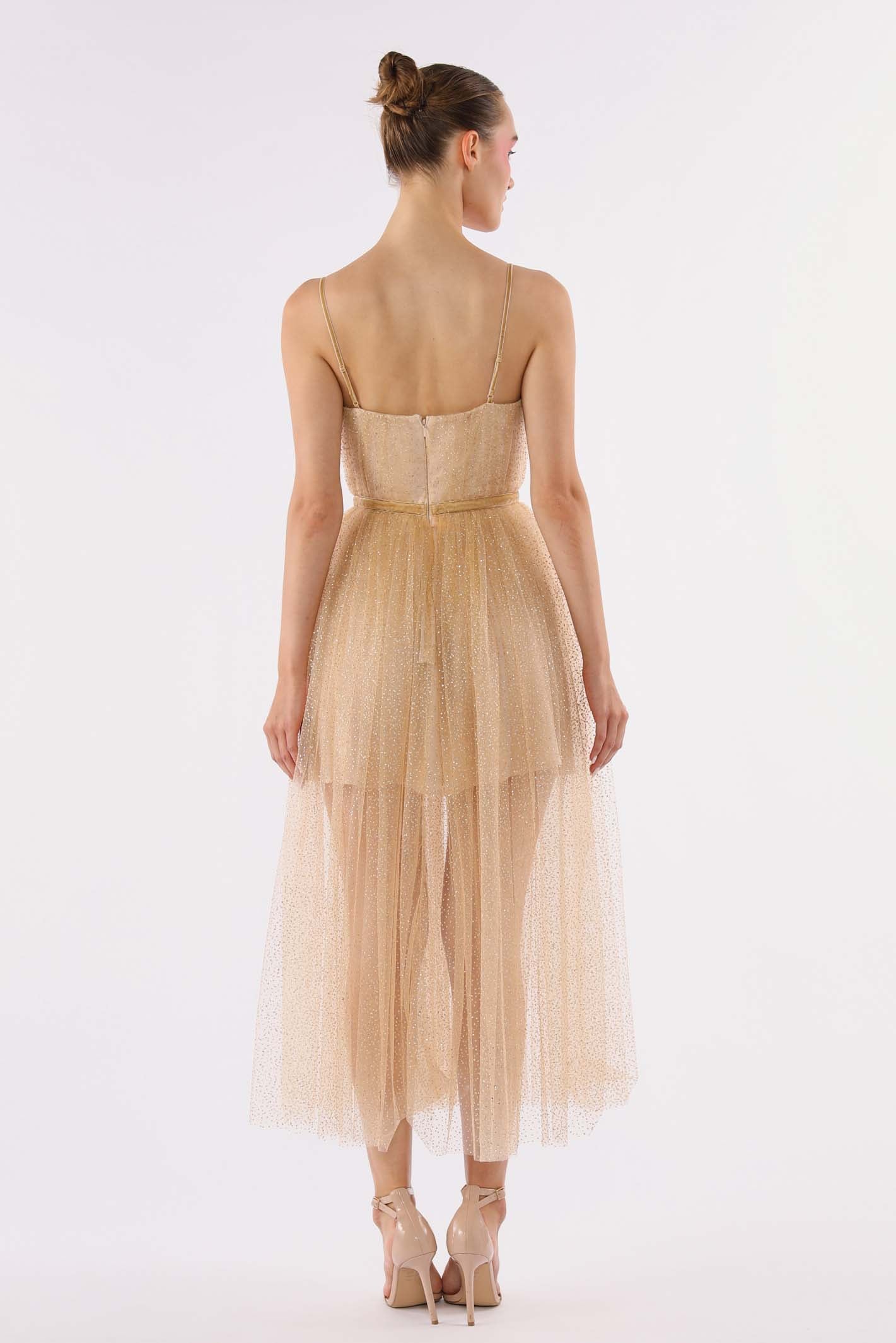 Selena Glitter Tulle Dress-SAU LEE