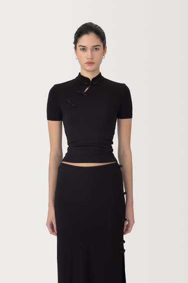 SAU LEE | Timo Jersey Top | Timo Jersey Top - Black / 00