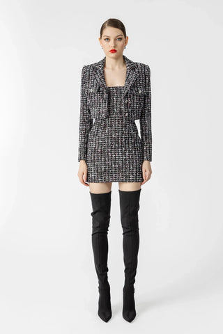 SAU LEE | Alicia Tweed Blazer | Alicia Tweed Blazer - Black Multi / 00