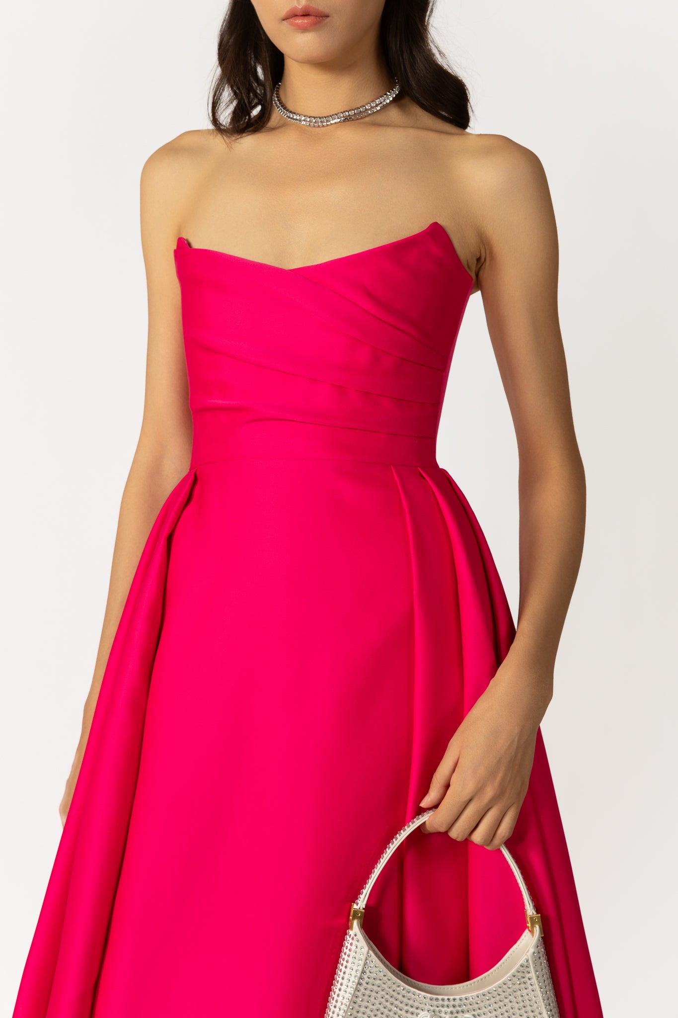 Barbara Gown - SAU LEE #color_hot pink
