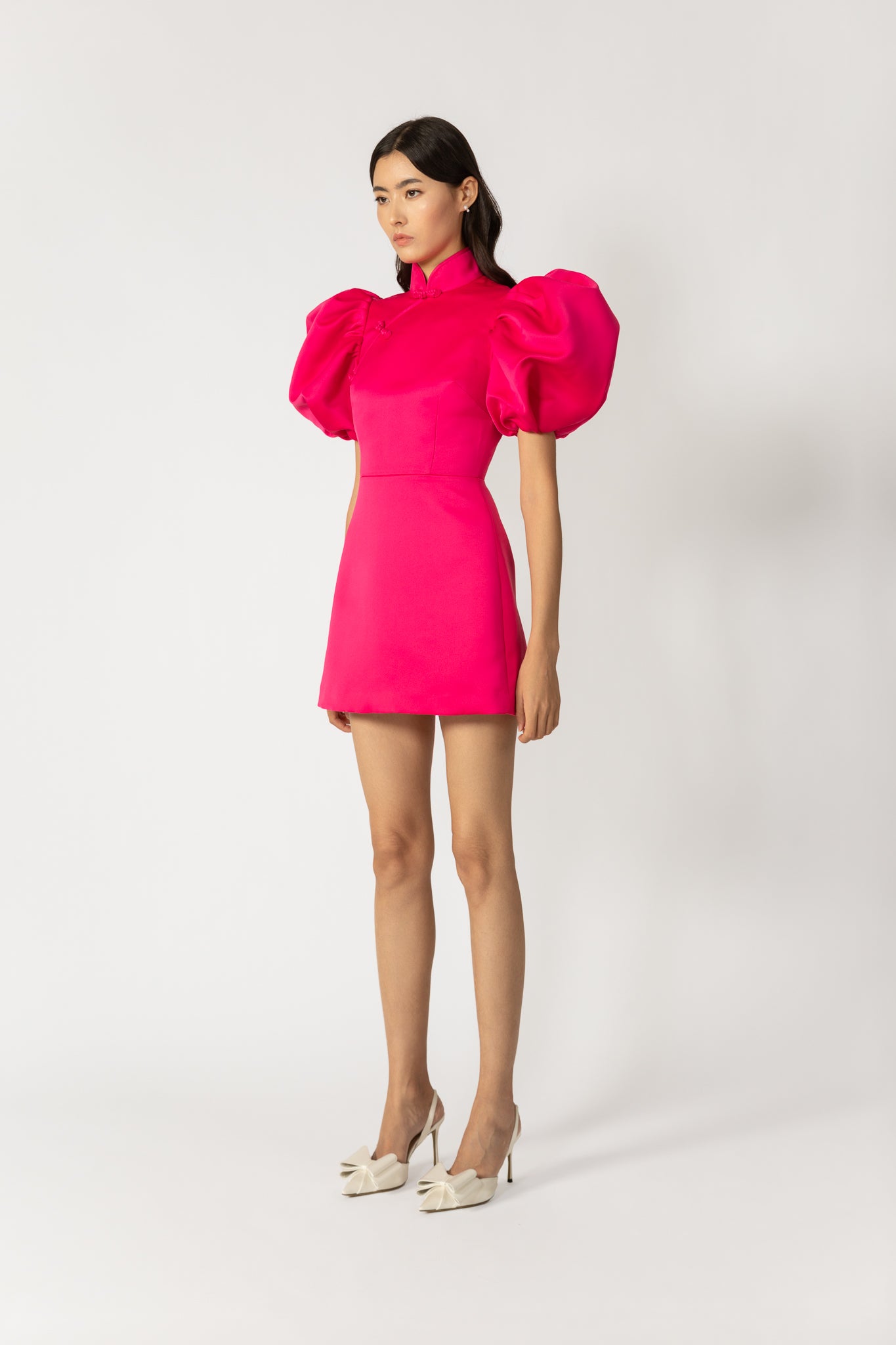 Beth Dress - SAU LEE #color_hot pink