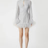SAU LEE Bianca Mini Dress - Silver / 00