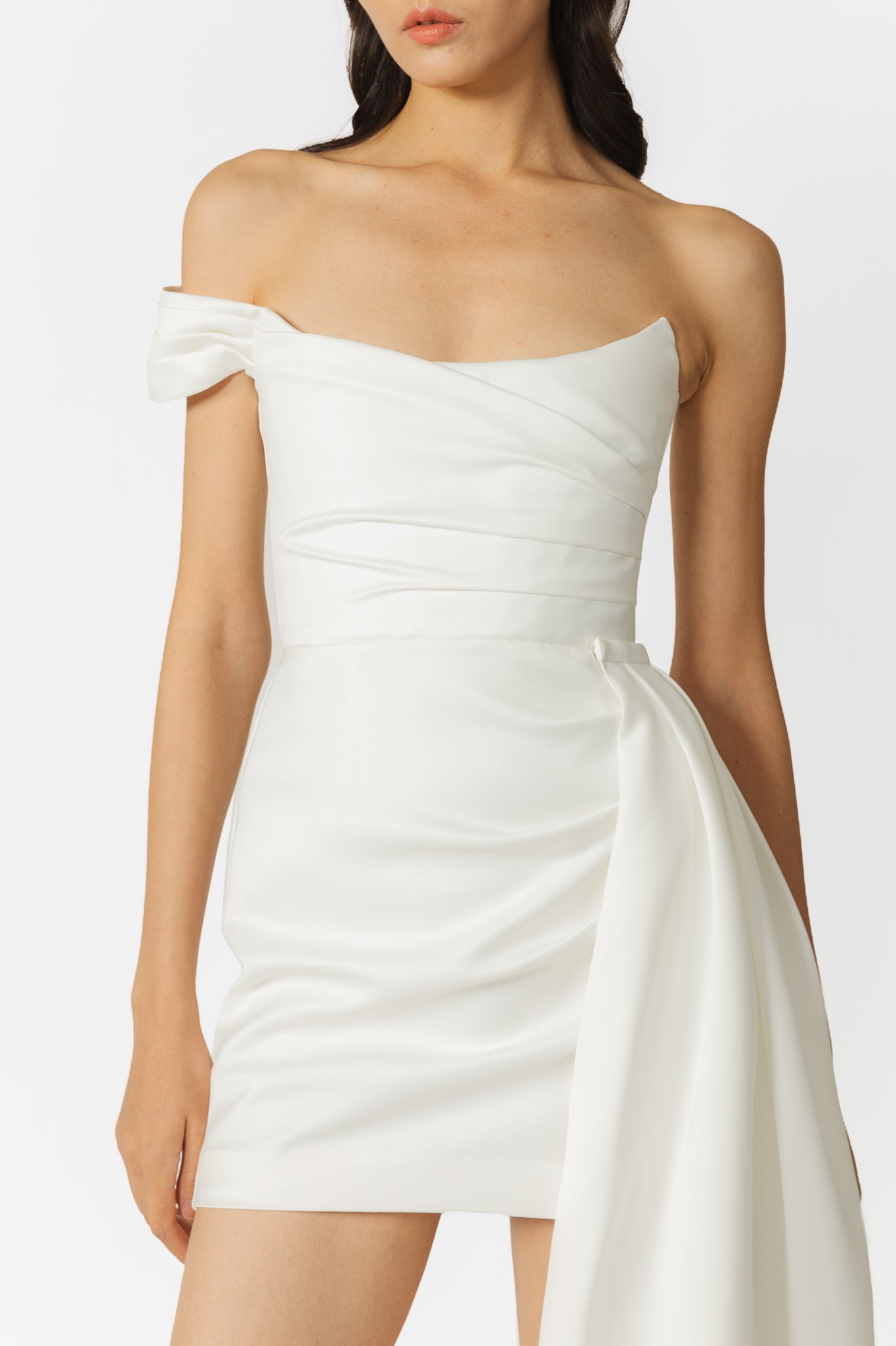 SAU LEE Brenda Mini Dress - White / 00