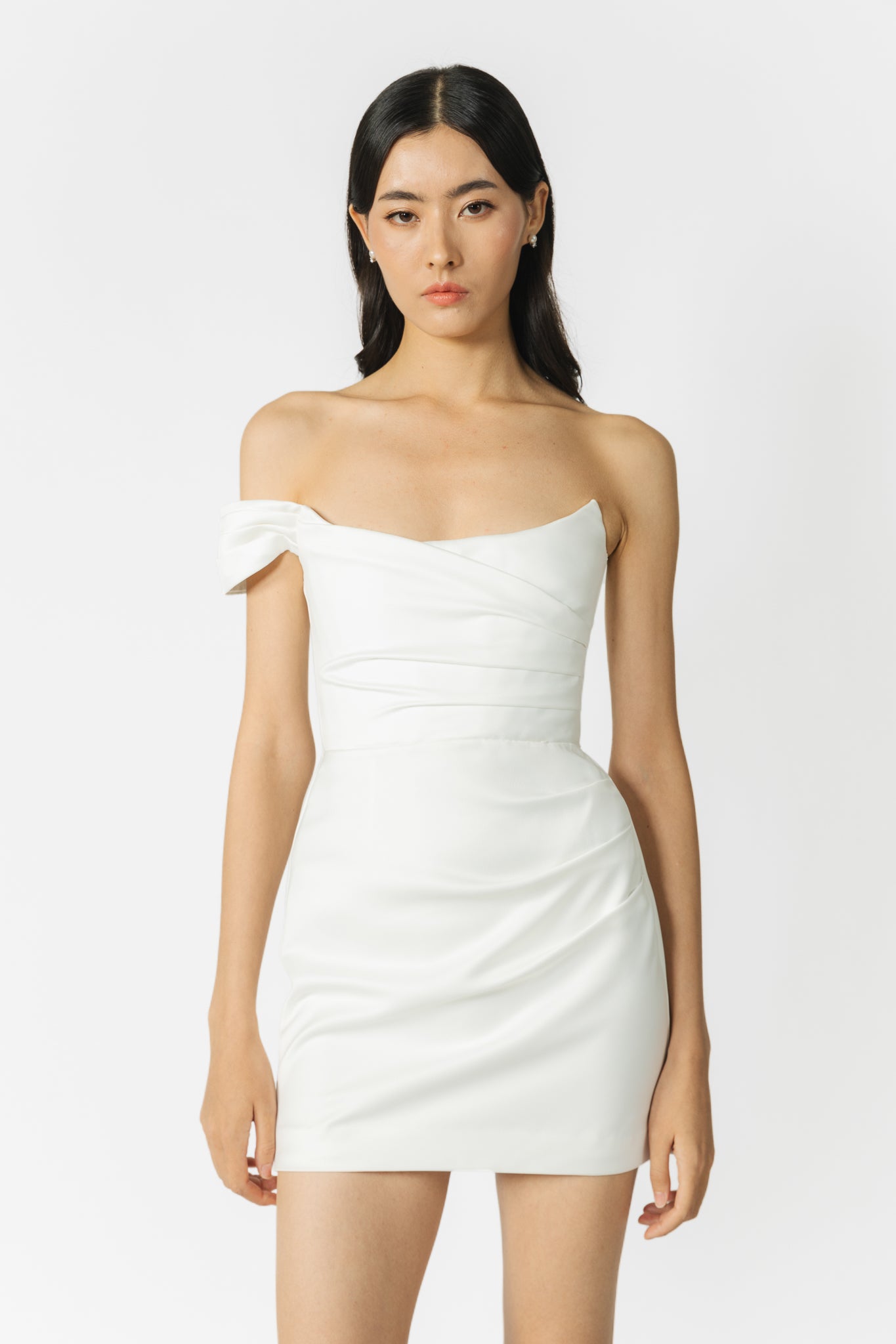 SAU LEE Brenda Mini Dress - White / 00