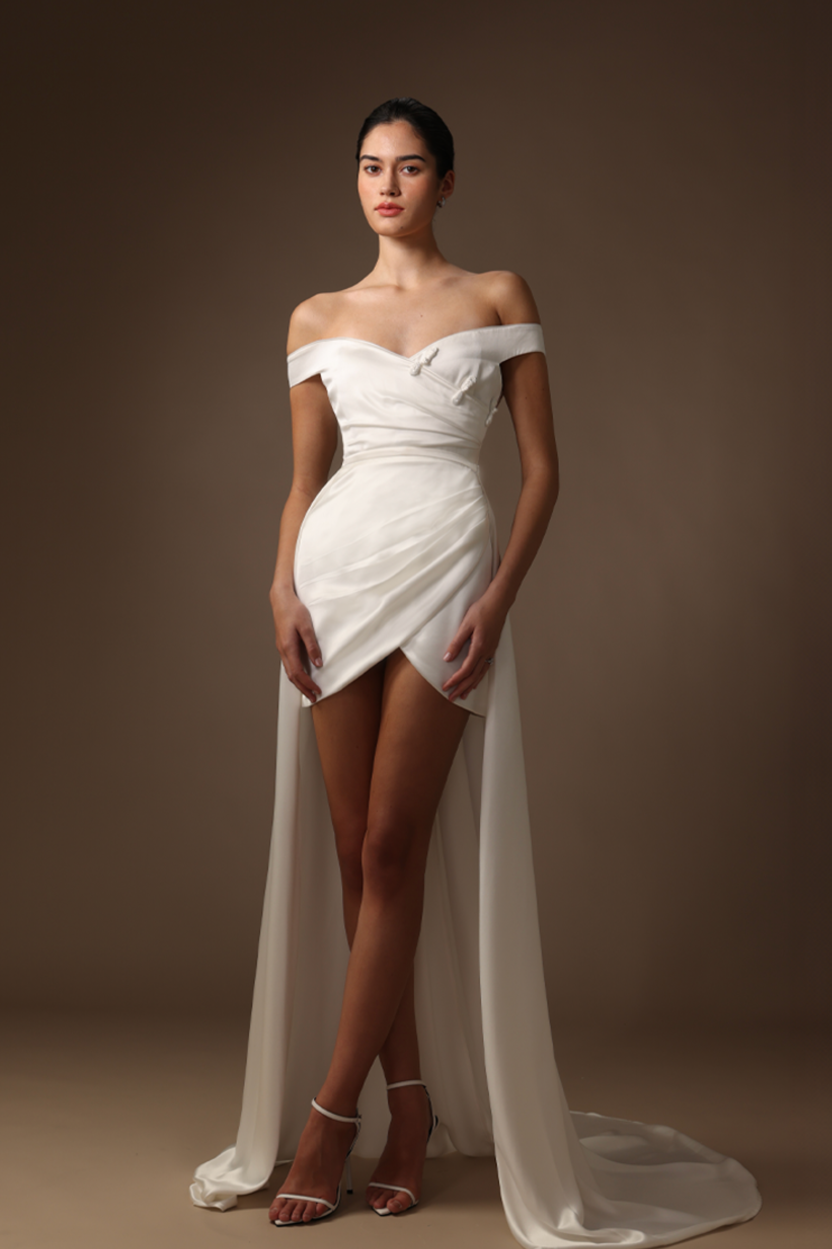 Vittoria Satin Mini Dress – SAU LEE