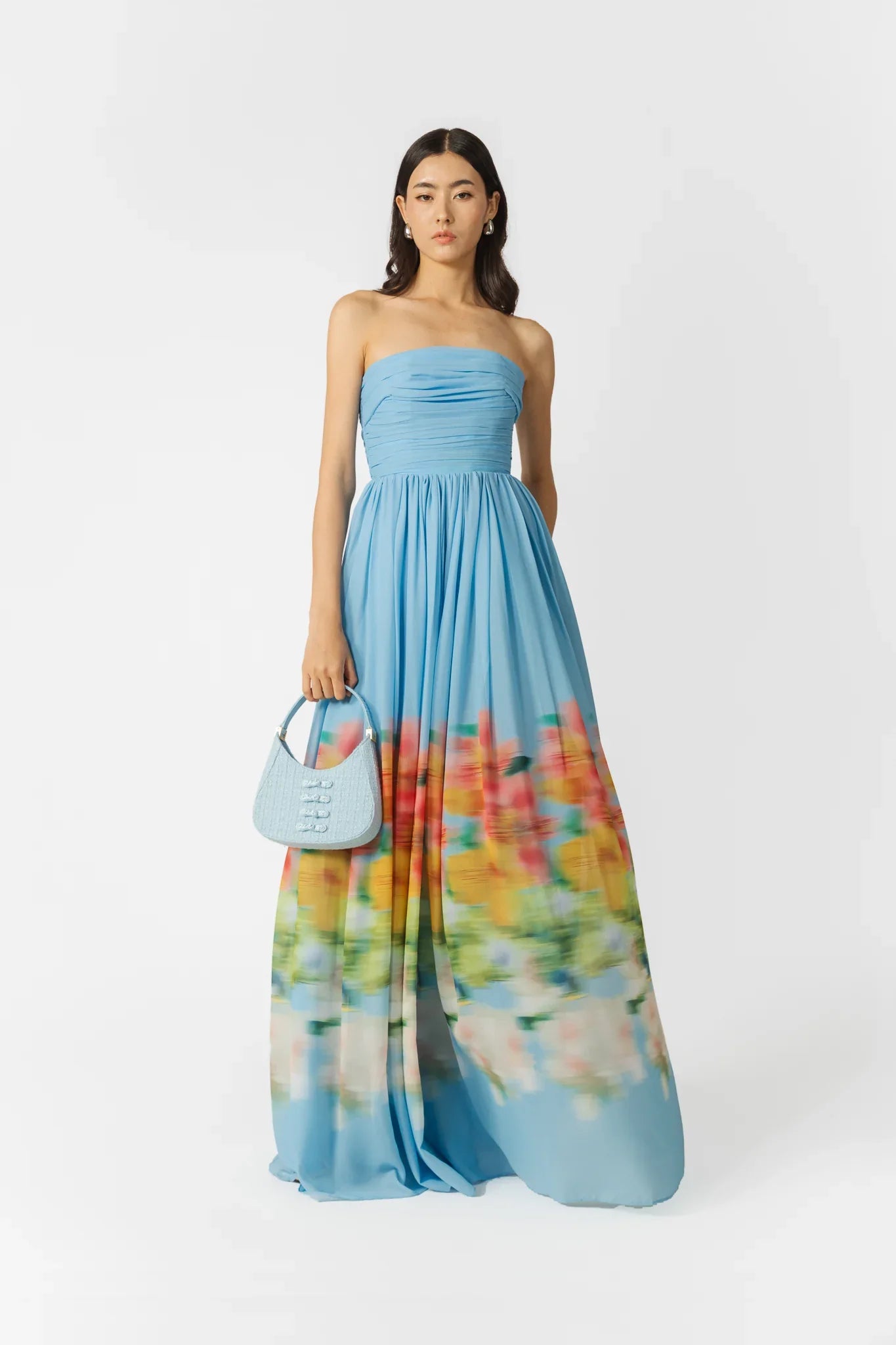 SAU LEE Camille Dress - Blue Multi / 00