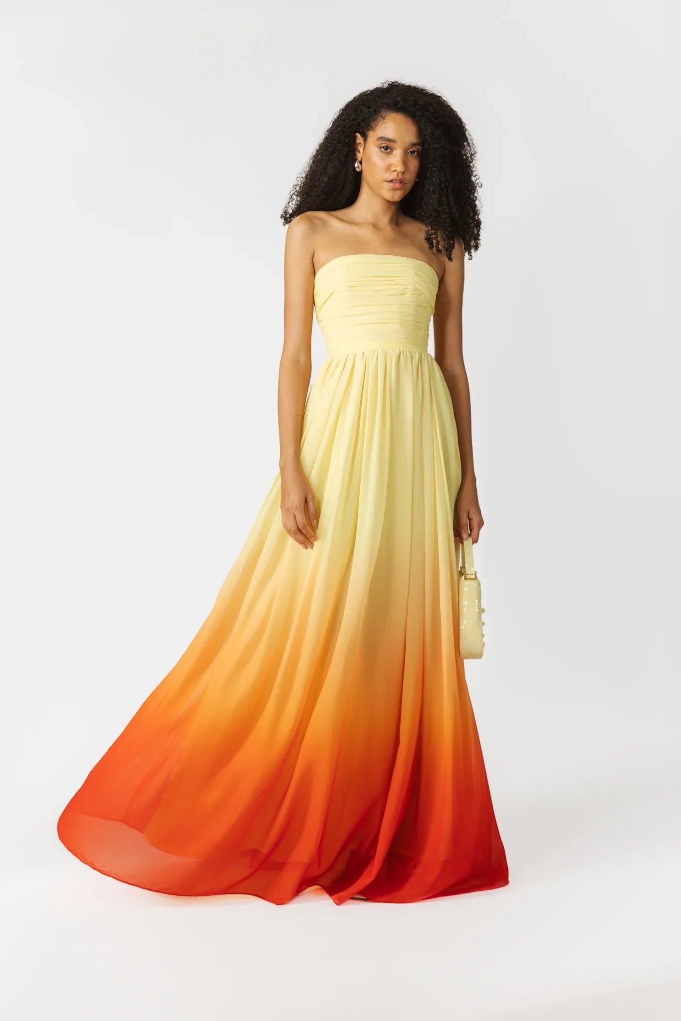 SAU LEE Camille Dress - Sunset Ombre / 00