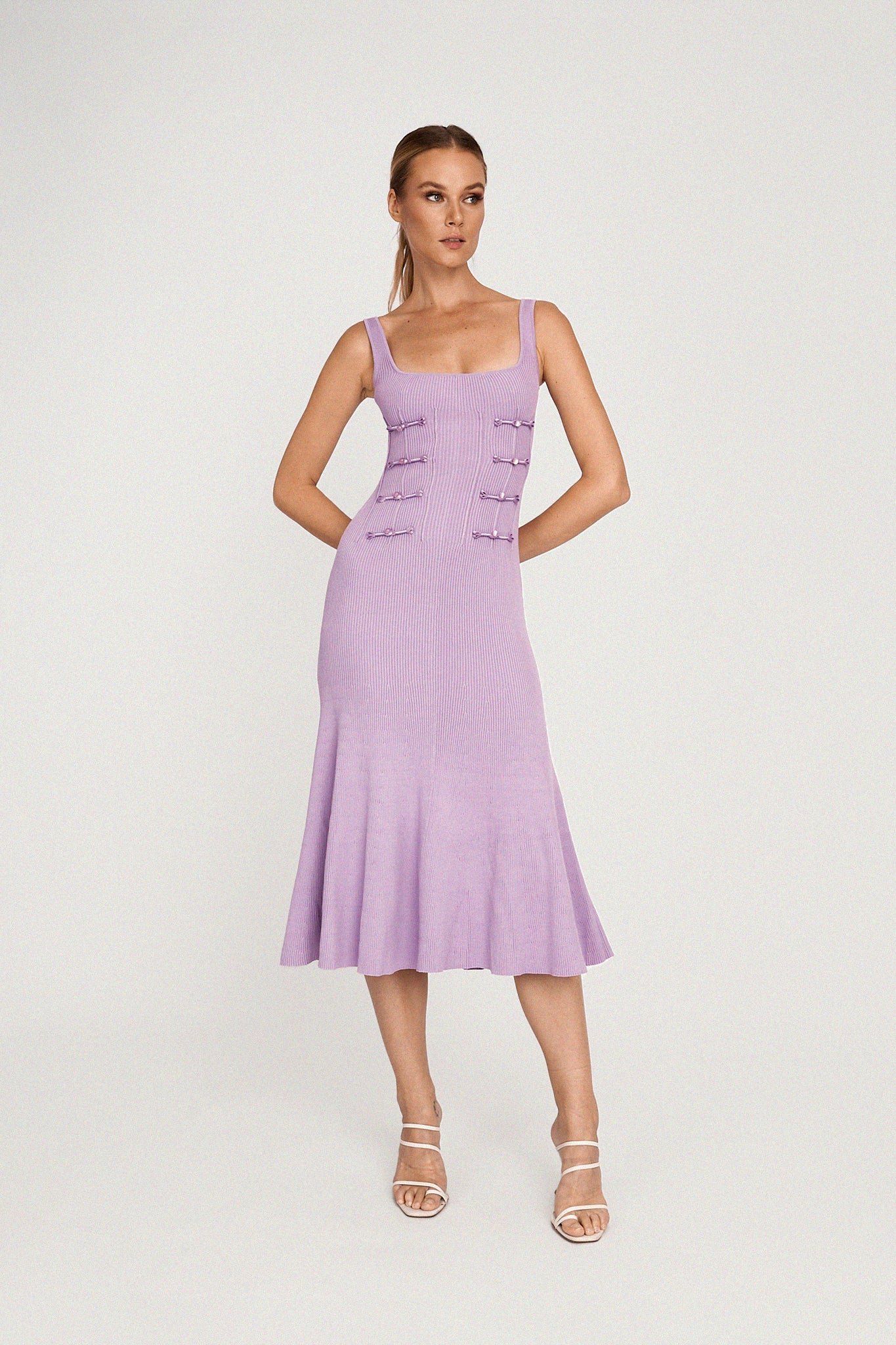 Daniela Knit Dress - Lavender #Sau Lee