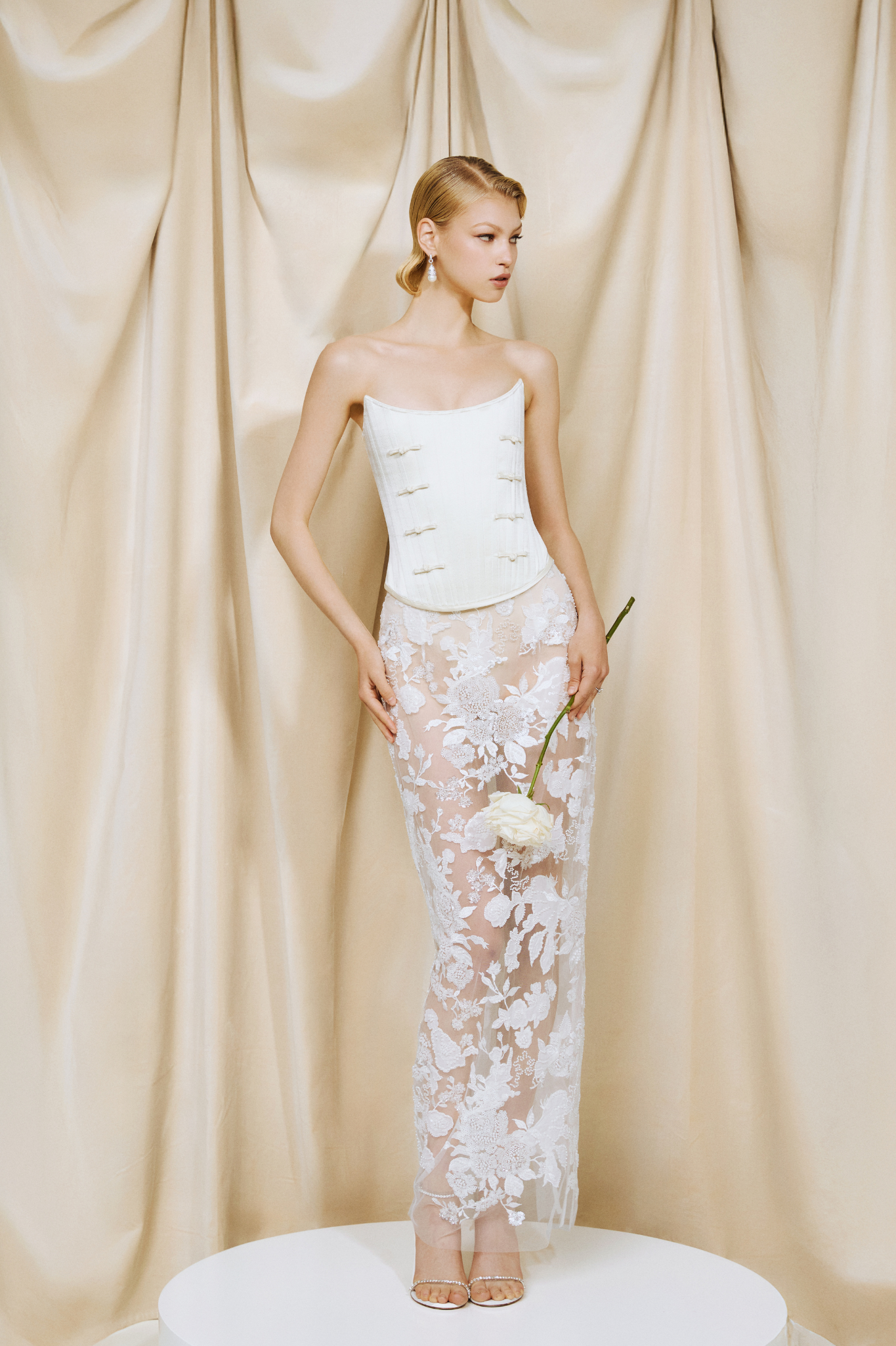 Della Satin Corset Top – SAU LEE