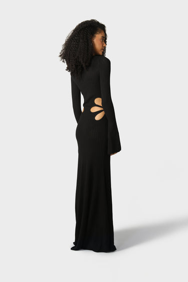 SAU LEE Destiny Knit Dress, Black / 2