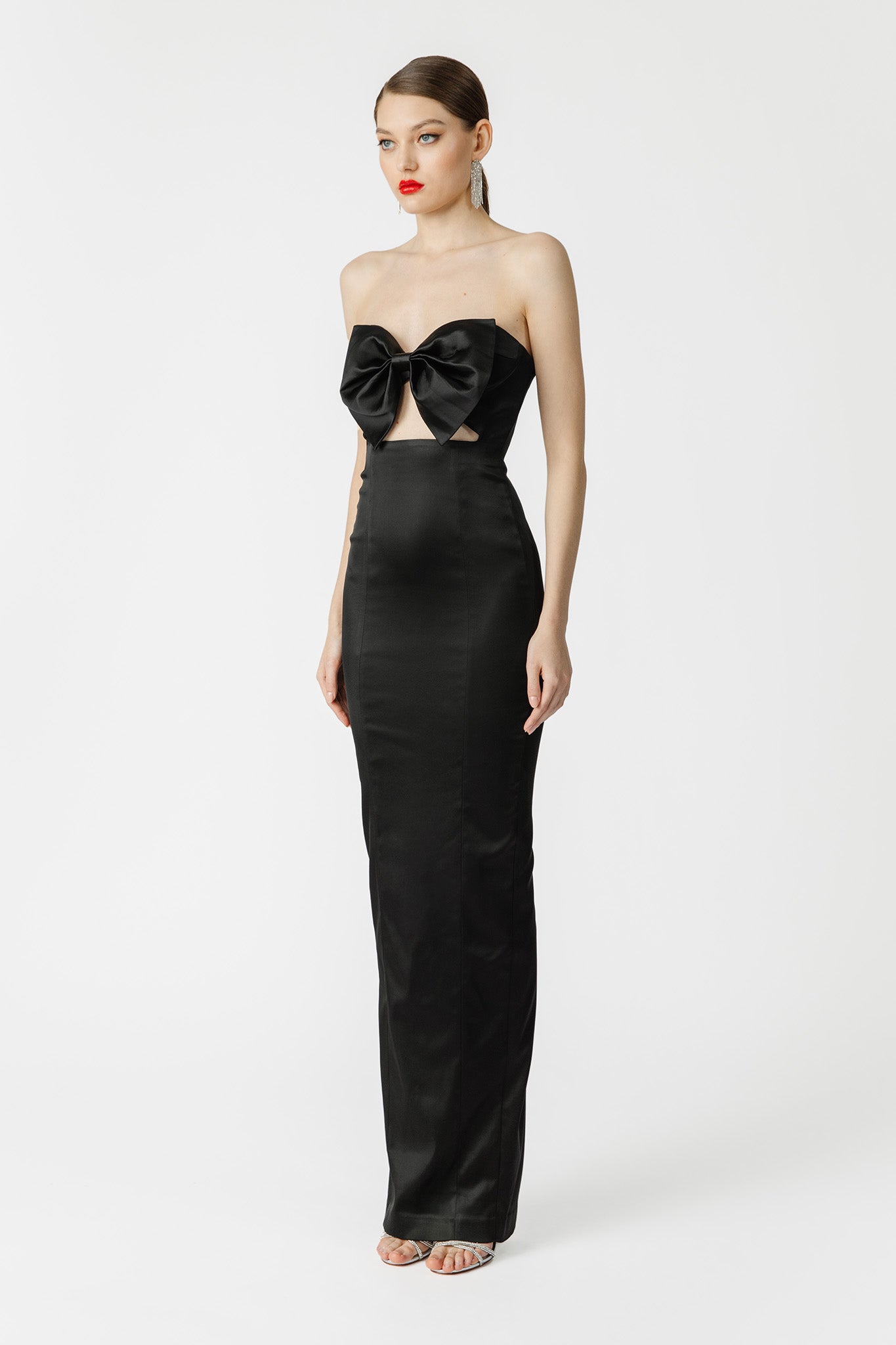 SAU LEE Esther Strapless Gown - Black / 00