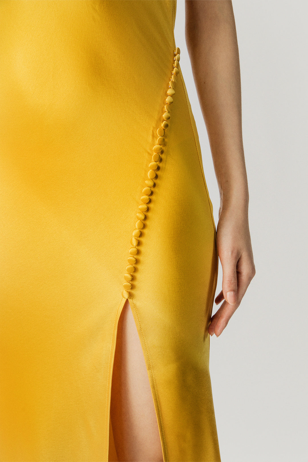 Penelope Satin Gown - Gold - SAU LEE#color_gold