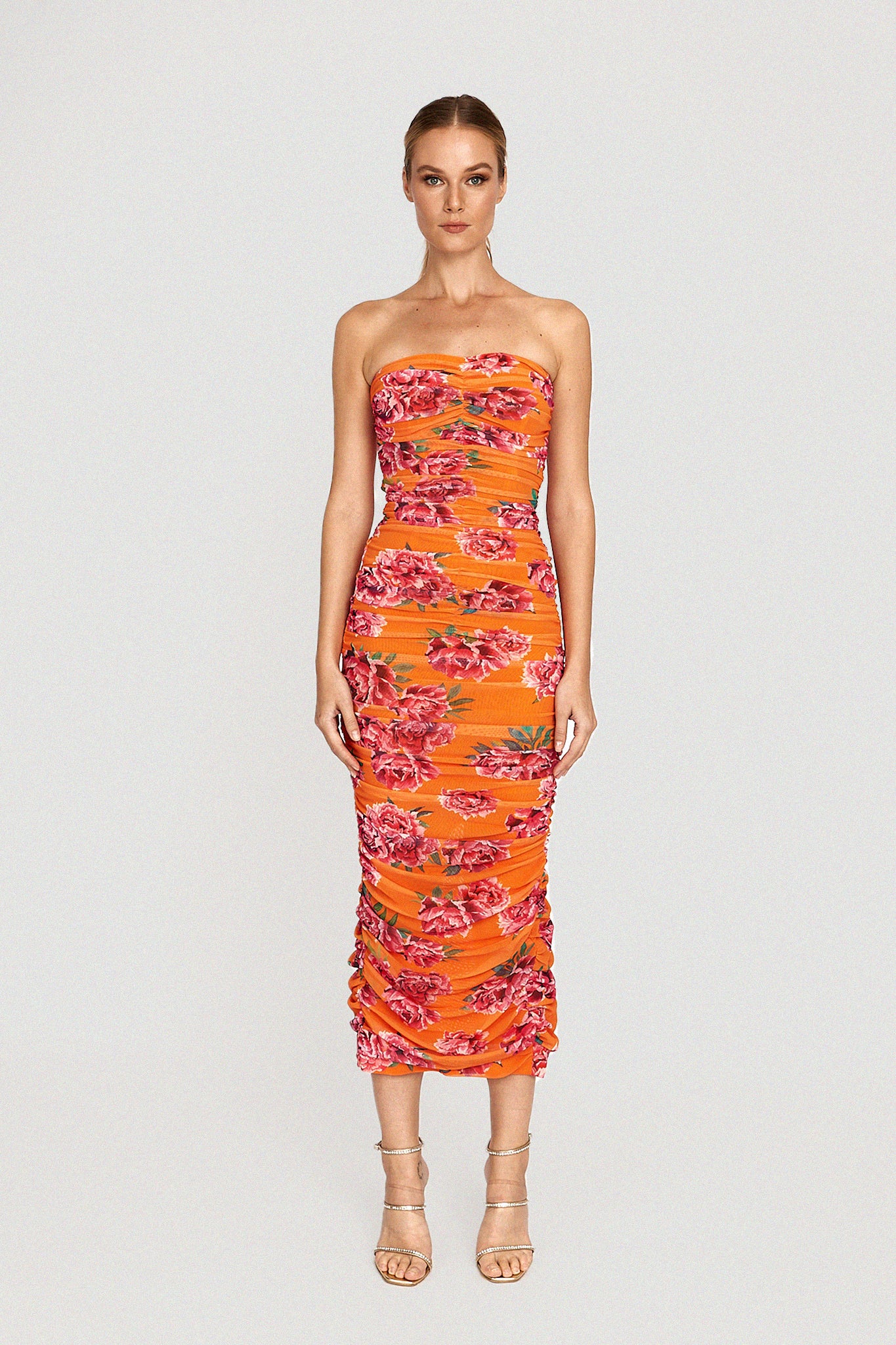 Farrah Dress - Orange Multi
