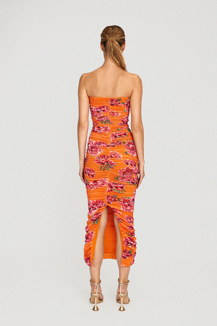 Farrah Dress - Orange Multi