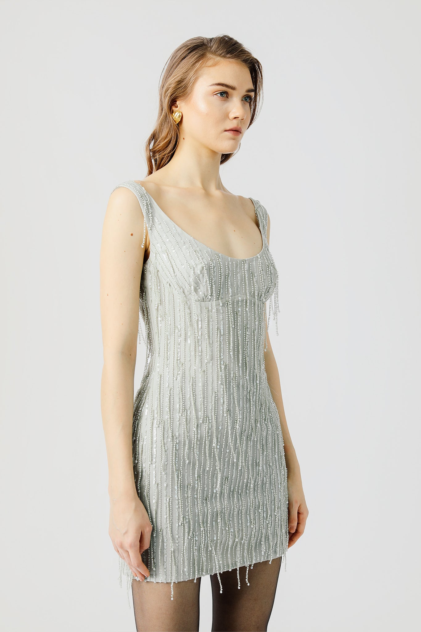 Billie Dress - Silver Sage #Sau Lee