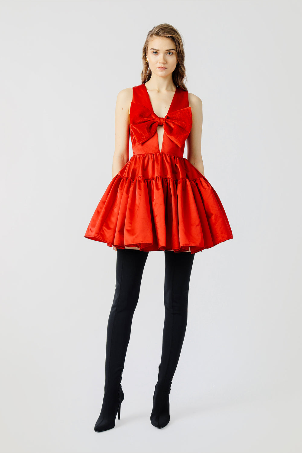 PX | Billie Mini Dress Limelight Stripe main image 1