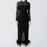 SAU LEE Maxine Lace Dress - Black / 00