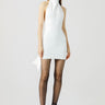 SAU LEE Patsy Backless Mini Dress - Ivory / 00